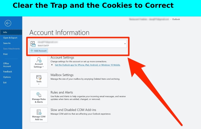Clear the Trap and the Cookies to Correct