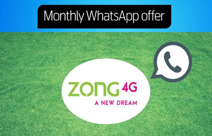 zong free whatsapp code