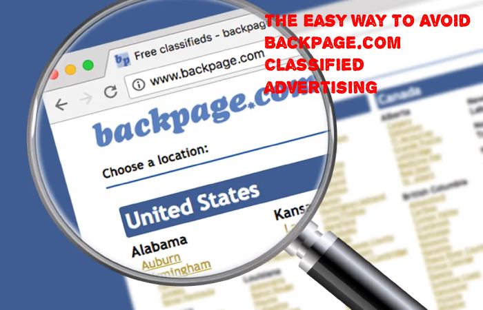 The Easy Way To Avoid Backpage.com Classified advertising