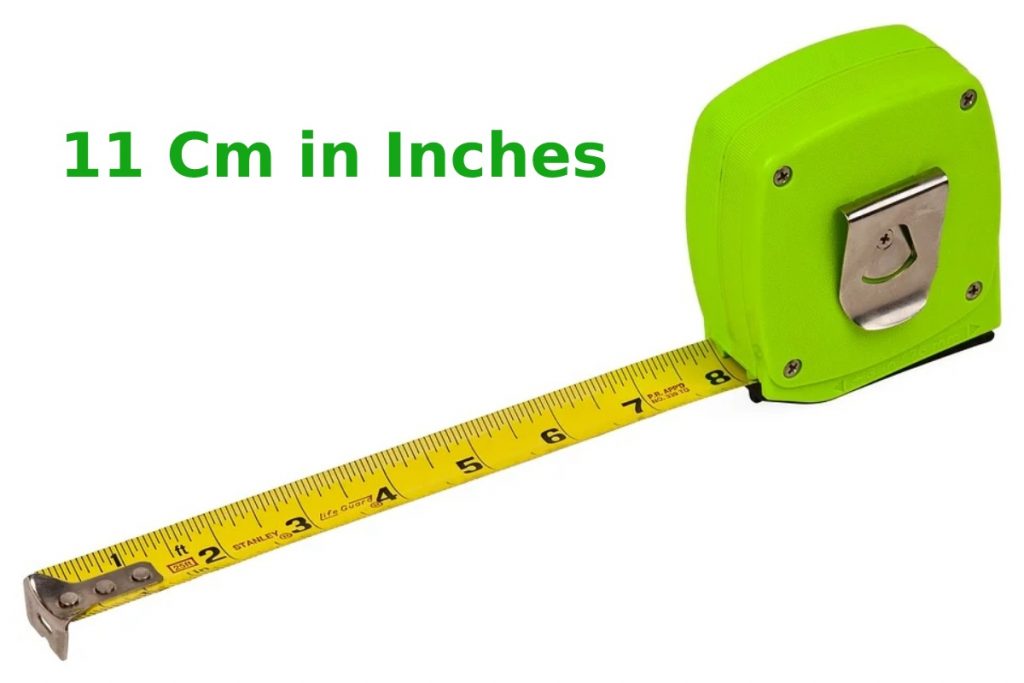 11 cm in inches