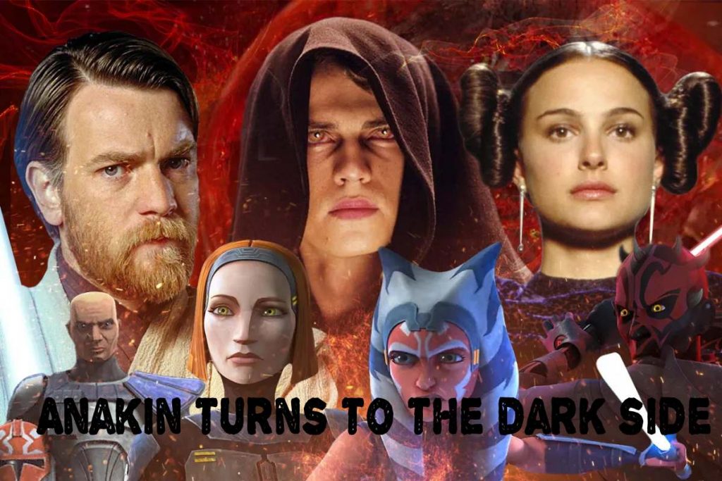 Anakin turns to the dark side