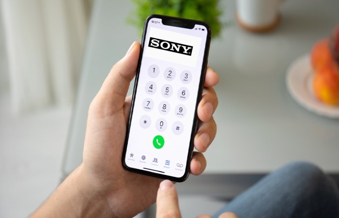 sony phone number