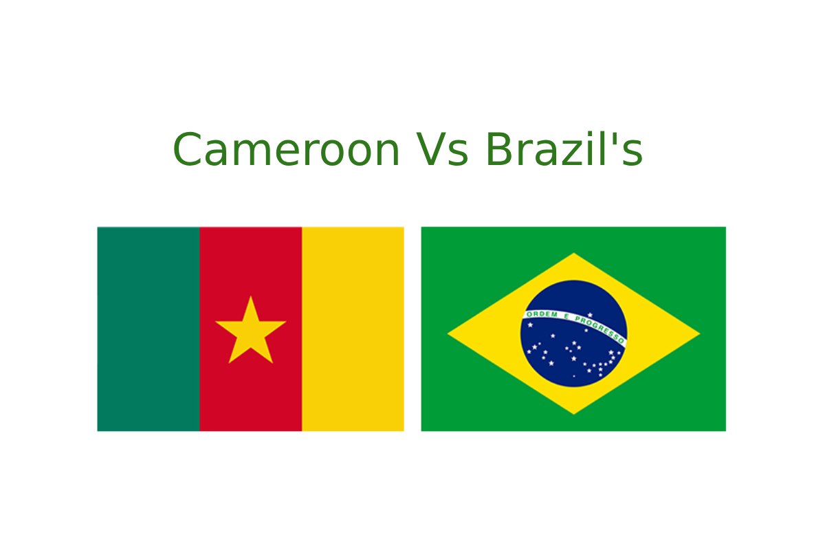 posiciones de selección de fútbol de camerún contra selección de fútbol de brasil