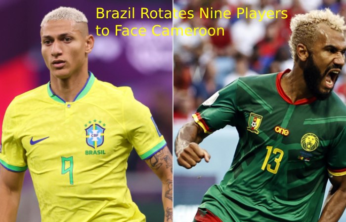 Brazil Rotates Nine Players to Face Cameroon