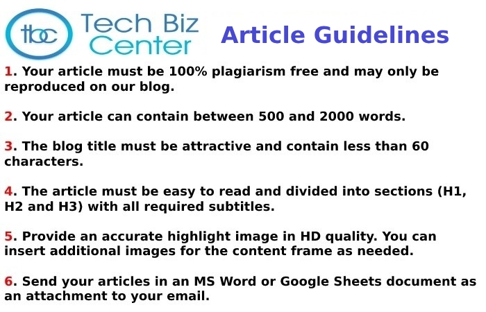 Article Guidelines - Social Media Write For Us