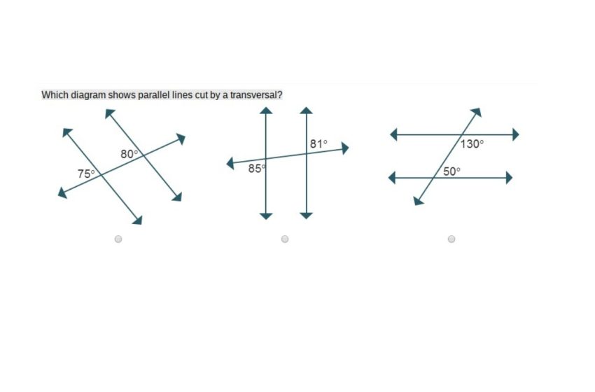  Which Diagram Shows Lines that must be Parallel Lines Cut by a Transversal?
