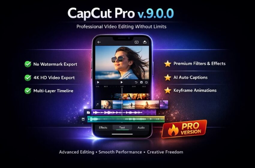  CapCut Pro Version 9.0.0 APK Download for Android