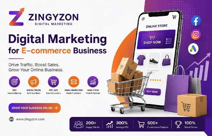 Zingyzon Digital Marketing for E-commerce Businesses